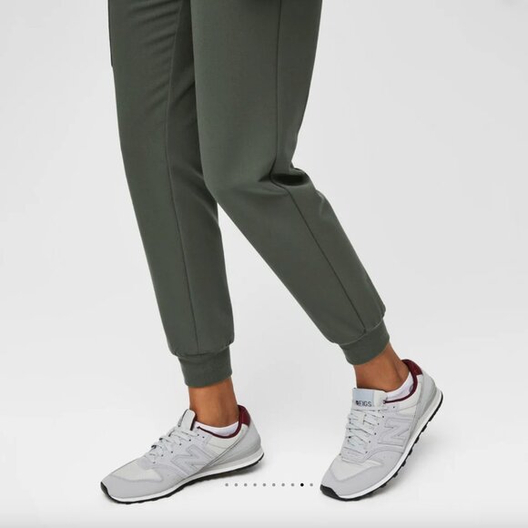 Figs Moss Green Zamora Jogger Scrub Pants - Picture 8 of 12